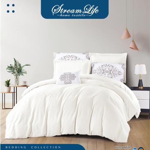 لحاف كينج CORPS جاكار ساده ألوان متعددة-مزدوج-7قطع