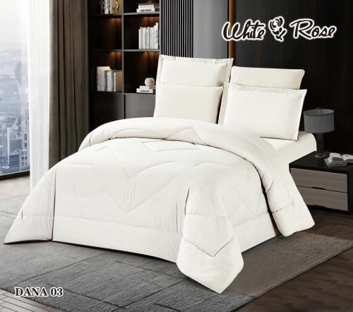 لحاف كينج فندقي ساده مقلم 6ق