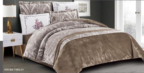 لحاف ماسا كينج مخمل مشجر 6 قطع