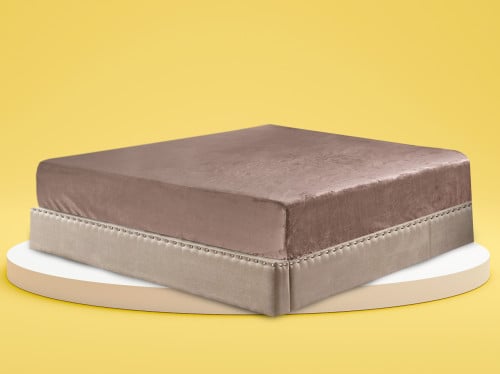 شرشف مطاط شتوي Kribi مفرد ونص - موف غامق