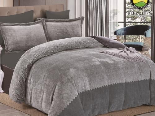 لحاف كينج مخمل وجهين 6قطع