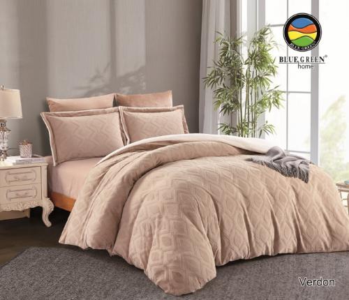 مفرش السكا بيج كوين شتوي Verdon فاخر - 4 قطع