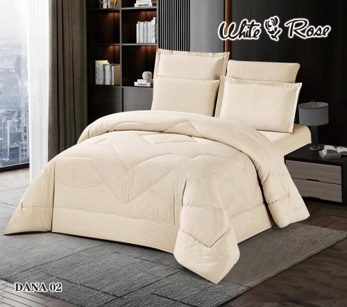 لحاف كينج فندقي ساده مقلم 6ق