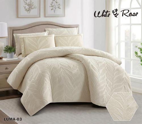 لحاف LUMA مفرد جاكار 4قطع بيج