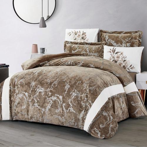 لحاف فينتو كينج مخمل مشجر 6 قطع