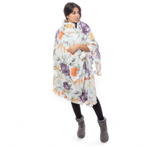 شال Promise الفاخر - ستايل مشجر - أصفر