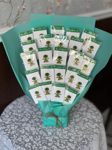 بوكيه اليوم الوطني – بروش شعار السعودية ٢٤ حبة