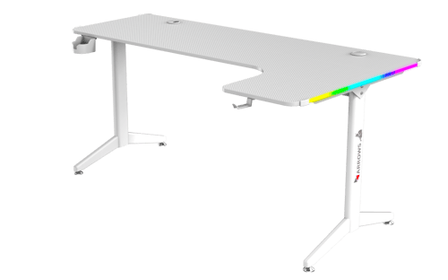 طاولة قيمنق زاوية يمين/ابيض