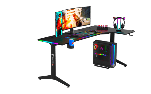 طاولة قيمنق زاوية يمين/اسود