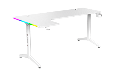 طاولة قيمنق زاوية يسار/ابيض