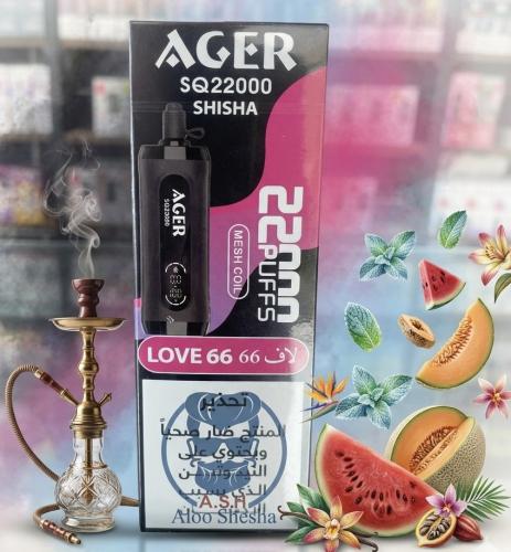 AGER SQ22000 Love 66 فيب شيشة اجير لاف66