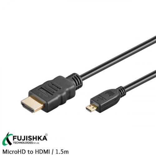 Micro HD to HDMI /1.5m / سلك مايكرو اتش دي مع اتش...