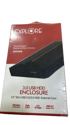غلاف هاردسك HDD باللون الاسود USB 3.0 & 2.0