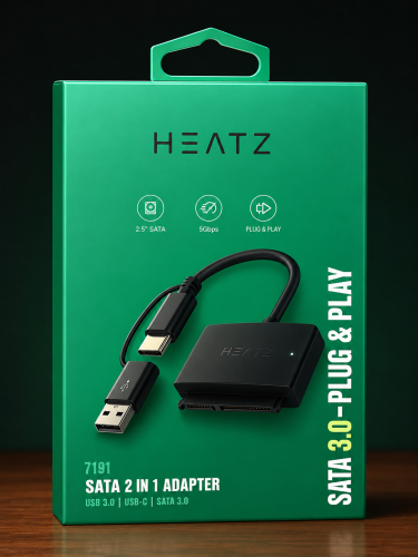 كيبل هاردسك ساتا usb & type-c 3.0 to sata data cab...