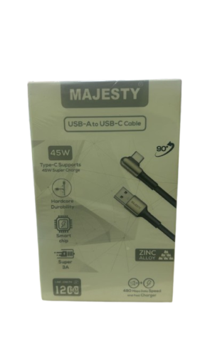 كيبل شحن من ماجيستي usb-a to usb-c 60 w بطول 1.2 م...