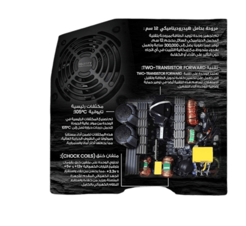 مزود طاقة من ماجيستي بورسبلاي 500 وات 80 بلس غير م...