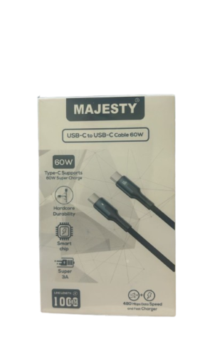 كيبل شحن من ماجيستي usb-c to usb-c cable 60w