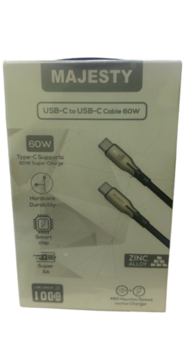 كيبل شحن من ماجيستي usb-c to usb-c cable 60wبطول م...