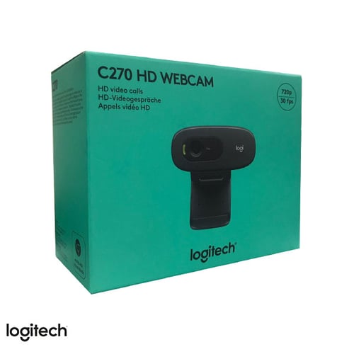 C270/ كاميرا ويب بدقة HD تصور بدقة 720 بيكسل في اط...
