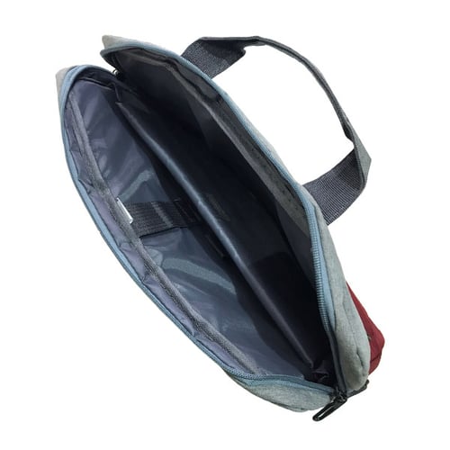 حقيبة لابتوب انيقة بلونين الرصاصي والاحمر تناسب لا...