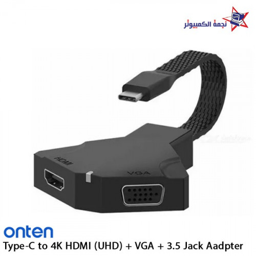 OTN-9586 / Type-c to 4K HDMI (UHD) + VGA+3.5Jack a...