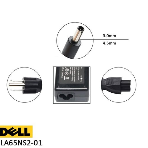 شاحن لابتوب ديل بقوة 65 واط و جهد 19.5 فولت / LA65...
