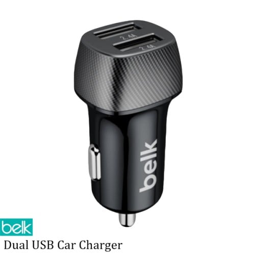 BL-202 / شاحن سيارة بمنفذين USB بقوة 24 واط / 2USB...