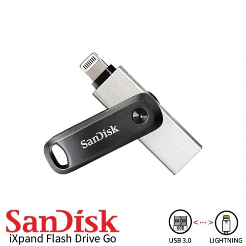 فلاش ميموري للايفون بسعة 64 جيجابايت Lighting & US...