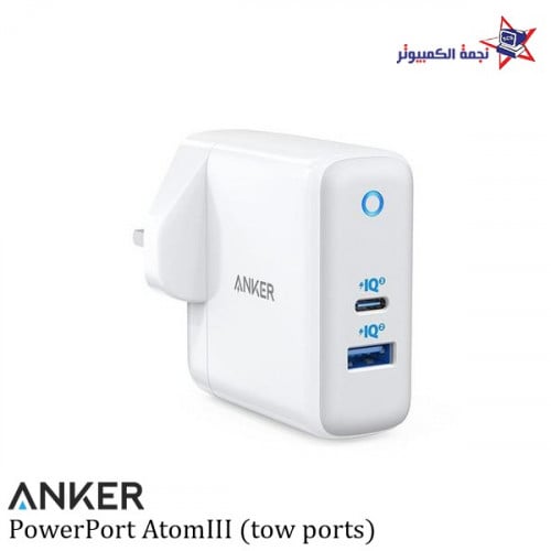 A2322 ANKER /فيش شاحن جداري عالي السرعة بقدرة 60 و...