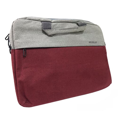 حقيبة لابتوب انيقة بلونين الرصاصي والاحمر تناسب لا...