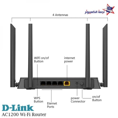 راوتر DIR-822 من D-LINK بقوة AC1200 WI-FI Router