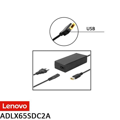 شاحن لابتوب لينفو الأصلي بقوة 65 واط / ADLX65SDC2A...