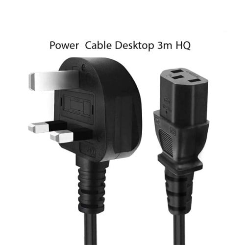كيبل مكتبي ذو ثلاث فتحات بطول 3 متر / Power cable...