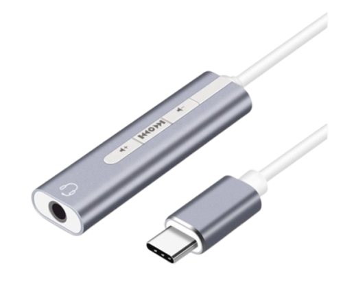 محول سماعة تايب سي الى اي او اكس type-c sound card
