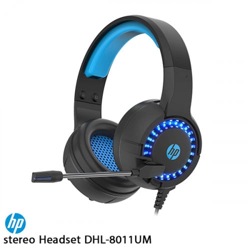 DHE-8011UM / سماعة رأس سلكية للألعاب من hp مع اضاء...