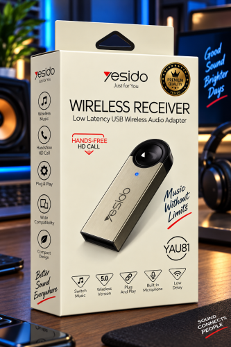 محول صوت يو اس بي لنقل الصوت yesido wireless recei...