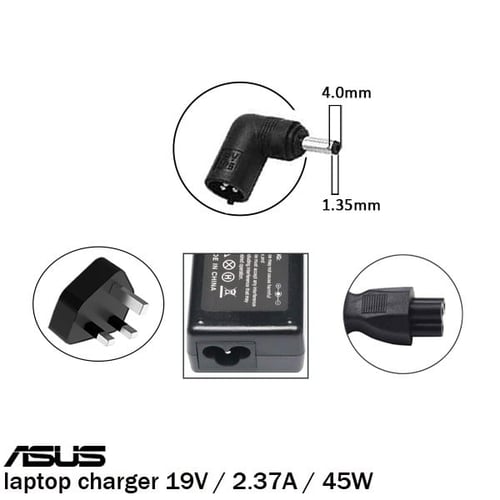 شاحن اسوس بجهد 19 فولت وتيار 2.37 امبير وقوة 45 وا...