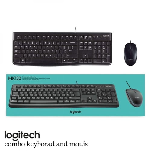 MK120 / كيبورد كبير مع ماوس مريح للاستخدام لساعات...