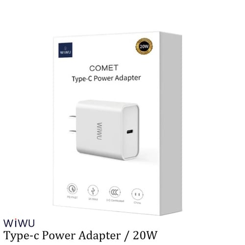 Ry-u56 / شاحن جداري سريع بقوة 20 واط بمنفذ type-c...