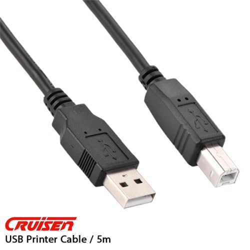 USB Printer Cable 5M / كيبل للطابعة بطول 5 متر