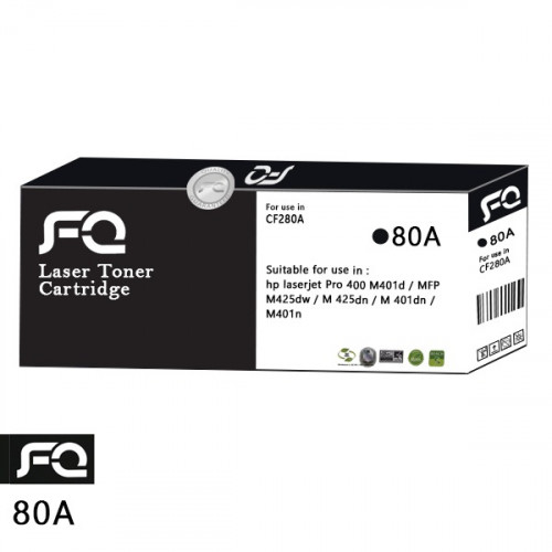 FQ 80A Black / حبر طابعة ليزر اسود رقم 80A