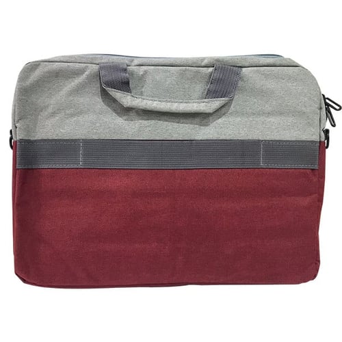 حقيبة لابتوب انيقة بلونين الرصاصي والاحمر تناسب لا...