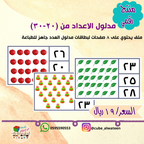 مدلول الاعداد (20-30)