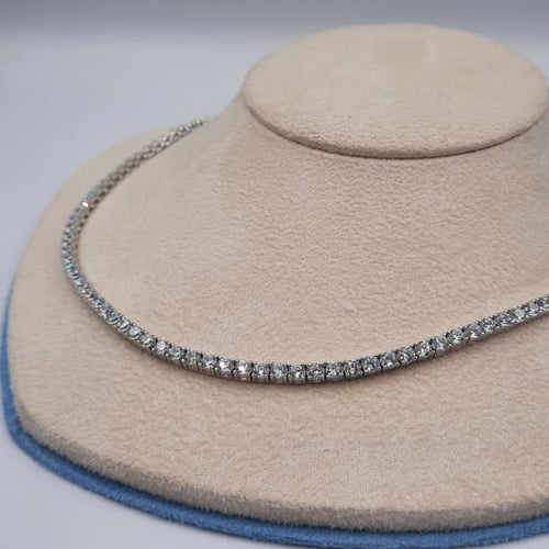 طقم تنس ( أسوارة وعقد )فضة صافي عيار 925