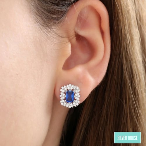 حلق فضة صافي عيار 925