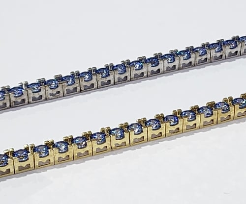 اسوارة تنس فصوص سوارفيسكي فضة صافي عيار925