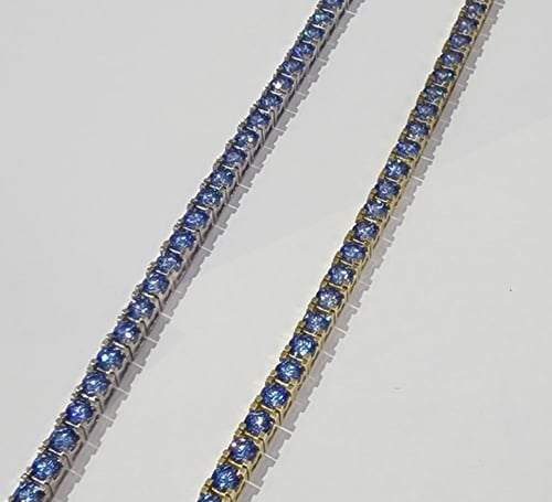 اسوارة تنس فصوص سوارفيسكي فضة صافي عيار925