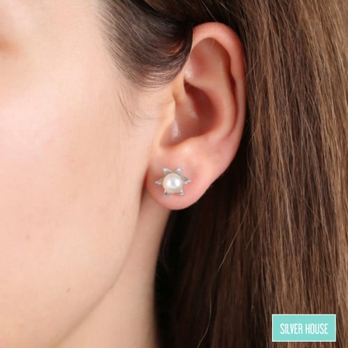 حلق فضة صافي عيار 925