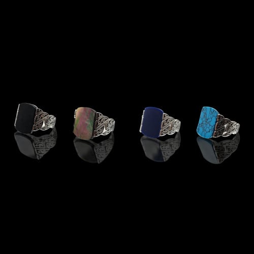 خاتم رجالي فضة صافي عيار 925 