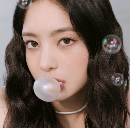 عدسات يوميه لون ببل براون 10 قطع مفرده chuu Pompon Pop 1Day Bubble Brown